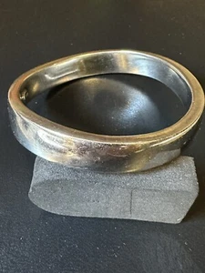 CHARLES GARNIER C+G ITALY 925 STERLING SILVER BANGLE BRACELET 7.5” 22 GRAMS - Picture 1 of 5