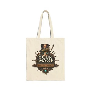 Custom Cotton Canvas Tote Bag ~ barfool ~ Make Your Own - Picture 1 of 9