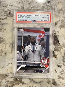 2024 Topps Now Olympics LeBron James #4 Bears US Flag PSA 10 - Bild 1 von 2