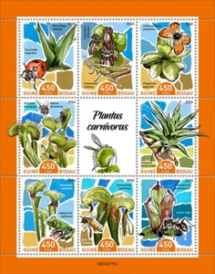 GUINEA BISSAU 2024 CARNIVORUS PLANTS SHEET MINT NH - Picture 1 of 1