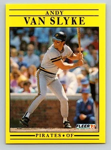 Andy Van Slyke 1991 Fleer #53 Pittsburgh Pirates - Picture 1 of 2