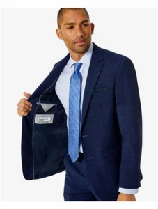 $425. Bar Iii Men's Skinny Fit  Wool-Blend Suit Separate Jacket Navy 38 R - Picture 1 of 3