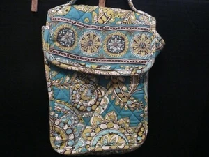 Vera Bradley Brotzeittasche blau-limettengrün - gebraucht - Nass- und Trockenabschnitte - Bild 1 von 7