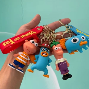 Cartoon Phineas and Ferb Keychain Cute Anime Keyring Pendant - Picture 1 of 12