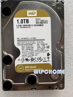 For Western Digital Gold WD1005FBYZ 1TB Internal 7200RPM 3.5 inch Hard Drive - Image 1 of 4