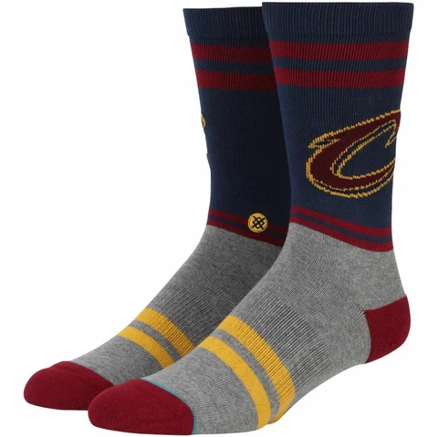Mens Stance Cleveland Cavaliers City Gym Socks L Navy Maroon Cover
