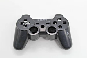Sony Playstation 3 PS3 Game Controller Black Housing Shell ONLY USED PARTS - Picture 1 of 3