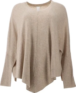 WynneLayers SoftKNIT Poncho Sweater Oatmeal Heather XS NWOT (746) - Picture 1 of 8