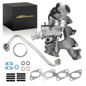 Billet Turbocharger +Oil Line For Chevrolet Chevy Cruze Sonic Trax 55565353 1.4L - Bild 1 von 15