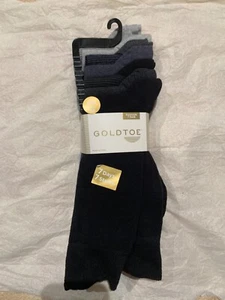 Gold Toe Men's 7 Pairs Multi-Color Socks Size 10-13 NEW 7 Days 7 Styles $21 - Picture 1 of 7