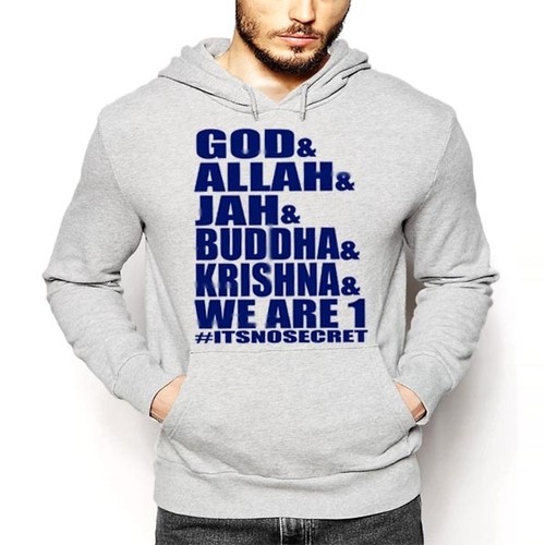 UNDERCOVER God And Jah And Allah And Buddha And Krishna We Are All One Not Secret Hoodie