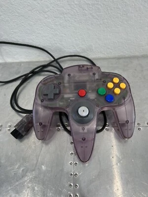 Nintendo N64 Clear Atomic purple Controller OEM NUS-005 - Tested - Image 1 of 4