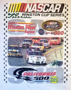 Camiseta NASCAR California 500 1999 tercera Copa Winston anual XL NOS envío gratuito - Imagen 1 de 5