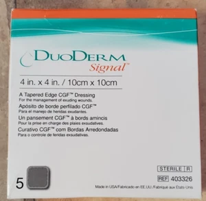 403326 Apósito DuoDerm Señal Herida LF St Impermeable 4x4" Cuadrado 5 Por Caja - Imagen 1 de 1