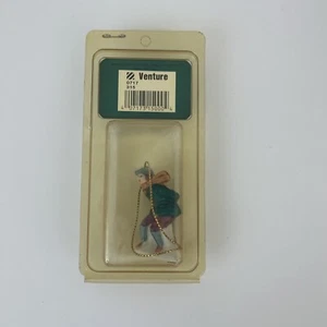 Estatuilla de porcelana vintage Memories Collection adorno niño con saco aventura nueva en paquete - Imagen 1 de 3