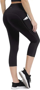Anti-Nail Leggings for Women, Non-See-Through Yoga Pants with Phone Pockets, Tum - Picture 1 of 12