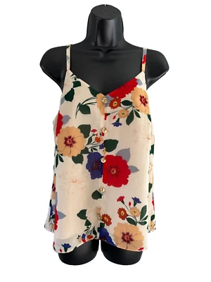 Blusa floral cami forrada Victoria estilo cabi #5911 para mujer talla XS X-pequeña nueva con etiquetas Foto 1 de 4