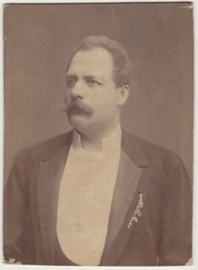 1890er Kab.Karte Hofopernsänger Reichmann, von R. Krziwanek - Bild 1 von 2