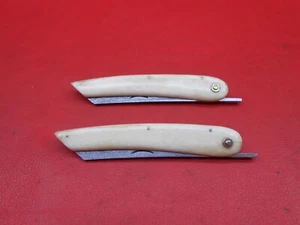 Custom Handmade Pattern Damascus Pocket knife With Leather Sheath A07 - Picture 1 of 9