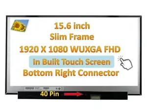 N156HCN-EBA HP M52975-001 15.6" FHD Laptop LED LCD Touch Screen L47876-JD4 - Picture 1 of 6