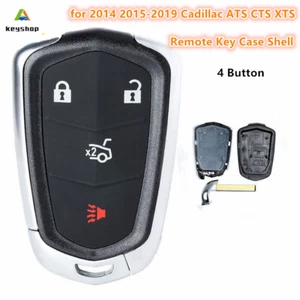 for 2014 2015-2019 Cadillac ATS CTS XTS Smart Remote Key Case Shell Fob 4 Button - Imagen 1 de 2