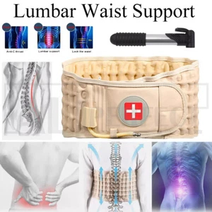 Decompression Belt Waist Brace Spinal Lower Air Traction Back Pain Relief Lumbar - Picture 1 of 14