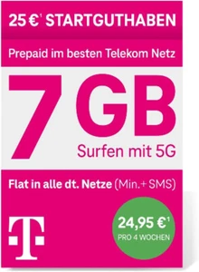 Telekom MagentaMobil Prepaid XL mit 25€ Startguthaben - Bild 1 von 2