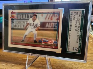 1991 TOPPS TRADED TIFFANY TODD GREENE RC USA #50T SGC 96 (9)