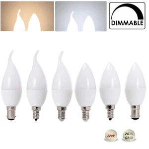 5W Dimmable E14 E12 B15 LED Chandelier Candle Light 220V 240V Bulb White Lamp AU - Picture 1 of 14