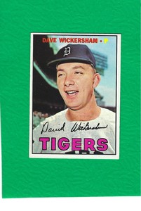 1967 Topps #112 Dave Wickersham NM to MINT High Grade Beauty!