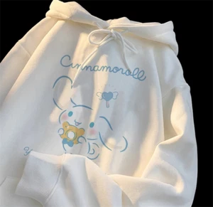 Girls Cinnamoroll Casual Hoodie Pullover Coat Cartoon Sweet Sweatshirt Outwear - Picture 1 of 9