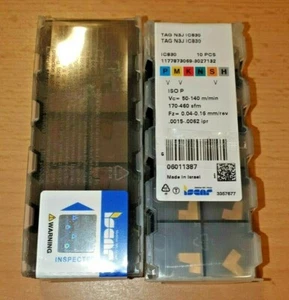 10 x Iscar Wendeplatten TAG N3J IC830 carbide inserts parting and Grooving - Bild 1 von 2