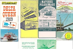 Greene Line - Delta Queen- 34 Brochures - 1960s-1970s - Bild 1 von 9