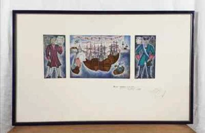 Original Mural Sketch, Mural Design, Architecture Project, Fresco Design - Picture 1 of 8