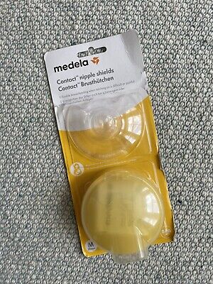Medela 20 Mm Contact Nipple Shields With Case (medium 20mm Nipple Shield) • 5£