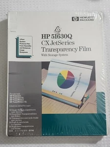 HP CX JetSeries Transparenzfilm HP51630Q 50 Einzelblatt mit Hüllen - Bild 1 von 2