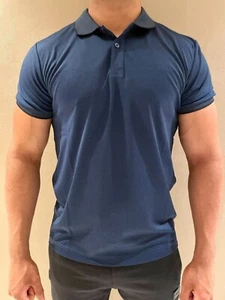 NWT Boss Regular Fit Golf Polo Shirts Short Sleeve Men's Navy Blue Size X Large - Picture 1 of 5