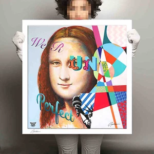 Mona Lisa We R Un-Perfect –Print Limited Edition on Paper, Signed COA by Gardani - Picture 1 of 6