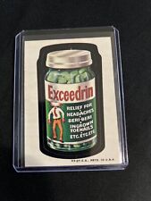 1970s  T.C.G.  WACKY PACKAGES Card Sticker “Exceedrin ￼” As Pictured
