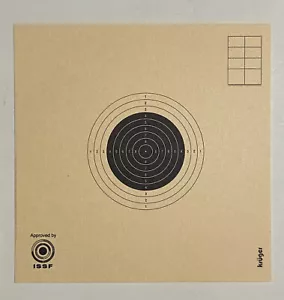 10x10cm Air Rifle 10 meters Targets Krüger ISSF 250/pack Kruger - Foto 1 di 1