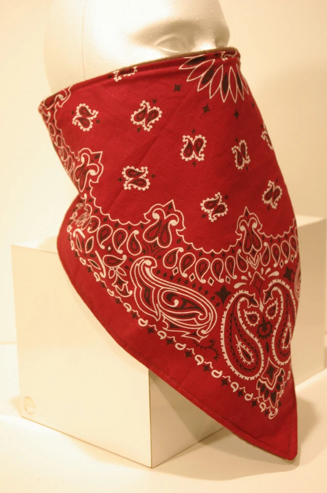 Bandana a prueba de viento forrada de lana borgoña máscara de protección facial feroz Foto 1 de 1