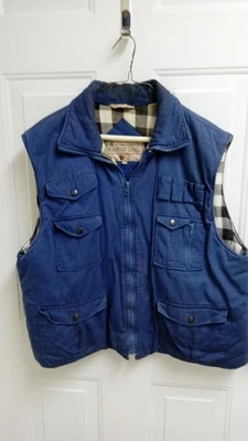 OZARK TRAIL,SHOOTING/HUNTING VEST, SZ.XL, W/LINING, SLEEVELESS, BLUE, USED, VGC - Image 1 of 4
