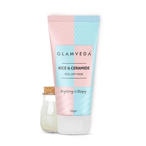 Glamveda Rice&Ceramide Korean Glass Skin Peel off Mask|Reduces Ageing sing 100gm - Picture 1 of 6