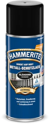 Metallschutzlack Spray Glänzend, 3in1- Rostschutz, Schwarz, 400 ml - Bild 1 von 4