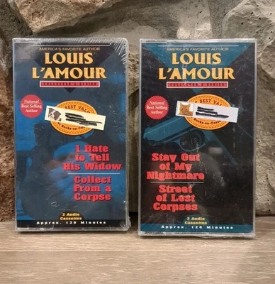 NEW: Louis L'Amour Vol. 7 & 8 Audio Books, 4 Cassettes - Image 1 of 4
