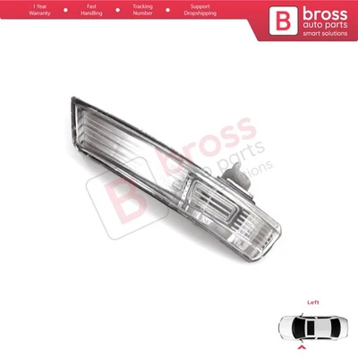 Lente de lámpara indicadora transparente para espejo retrovisor lateral izquierdo para Ford Focus 2007-2020 Mondeo MK4 Foto 1 de 4