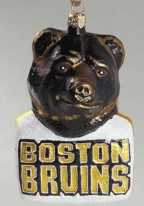 Adornos de vidrio soplado Slavic Treasures NHL Boston Bruins - sin caja 5558997 - Imagen 1 de 1