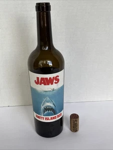 JAWS 50th Anniversary Amity Island Red Wine Collectible Bottle (Empty) w/ Cork - Picture 1 of 10