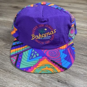 Vintage Hat Bahamas Retro Paradise Watersports Freeport Bahamas Adjustable VTG - Picture 1 of 8