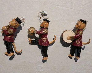 RARE CAT TRIO CHRISTMAS ORNAMENTS MARK ROBERTS COLLECTION 6” TALL - Picture 1 of 7